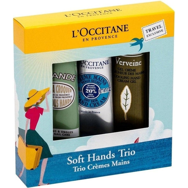 L'Occitane Hand Cream Gift Set 3 x 30ml - Shea Butter + Verbena + Almond