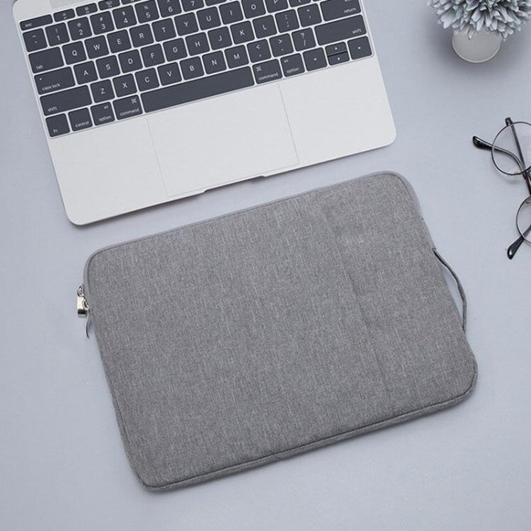 11.6 inch Universal Fashion Soft Laptop Denim Bags Portable Zipper Notebook Laptop Case Pouch for MacBook Air, Lenovo and other Laptops, Size: 32.2x21.8x2cm, 11.6 inch Grey, 11.6 inch Dark Blue, 11.6 inch Black