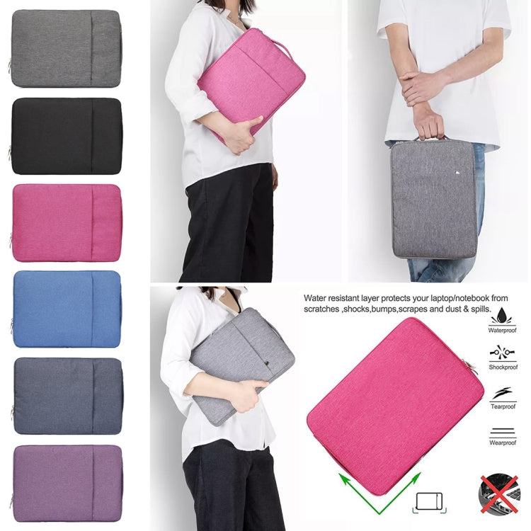 11.6 inch Universal Fashion Soft Laptop Denim Bags Portable Zipper Notebook Laptop Case Pouch for MacBook Air, Lenovo and other Laptops, Size: 32.2x21.8x2cm, 11.6 inch Grey, 11.6 inch Dark Blue, 11.6 inch Black