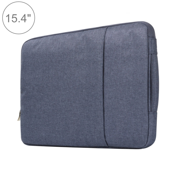 15.4 inch Universal Fashion Soft Laptop Denim Bags Portable Zipper Notebook Laptop Case Pouch for MacBook Air / Pro, Lenovo and other Laptops, Size: 39.2x28.5x2cm, 15.4 inch Grey, 15.4 inch Dark Blue, 15.4 inch Black