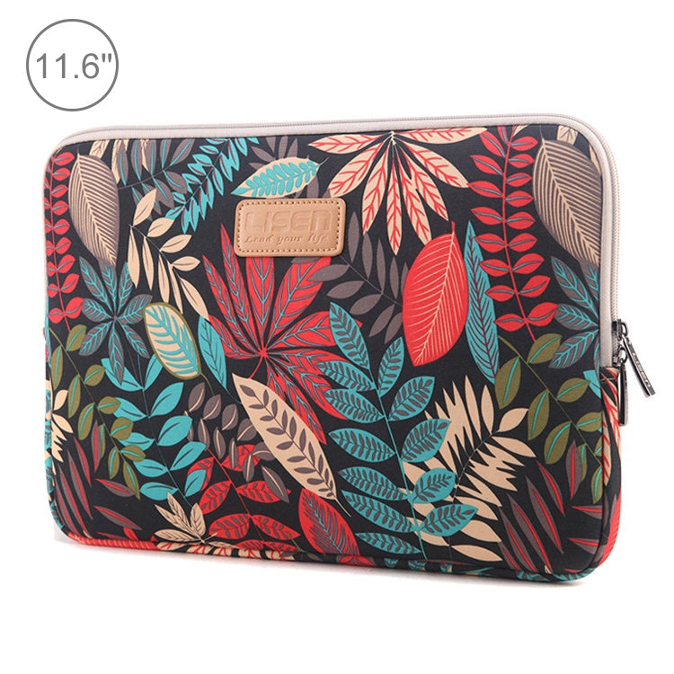 Lisen 11.6 inch Sleeve Case Colorful Leaves Zipper Briefcase Carrying Bag, 11.6 inch