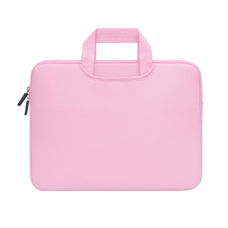 13.3 inch Portable Air Permeable Handheld Sleeve Bag for MacBook Air / Pro, Lenovo and other Laptops, Size: 34x25.5x2.5cm, 13.3 inch Magenta, 13.3 inch Grey, 13.3 inch Green, 13.3 inch Pink, 13.3 inch Black