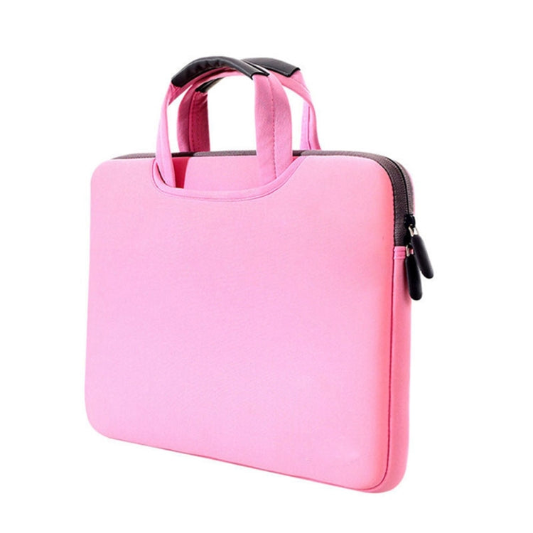 15.4 inch Portable Air Permeable Handheld Sleeve Bag for MacBook Air / Pro, Lenovo and other Laptops, Size: 38x27.5x3.5cm, 15.4 inch Grey, 15.4 inch Green, 15.4 inch Pink, 15.4 inch Black