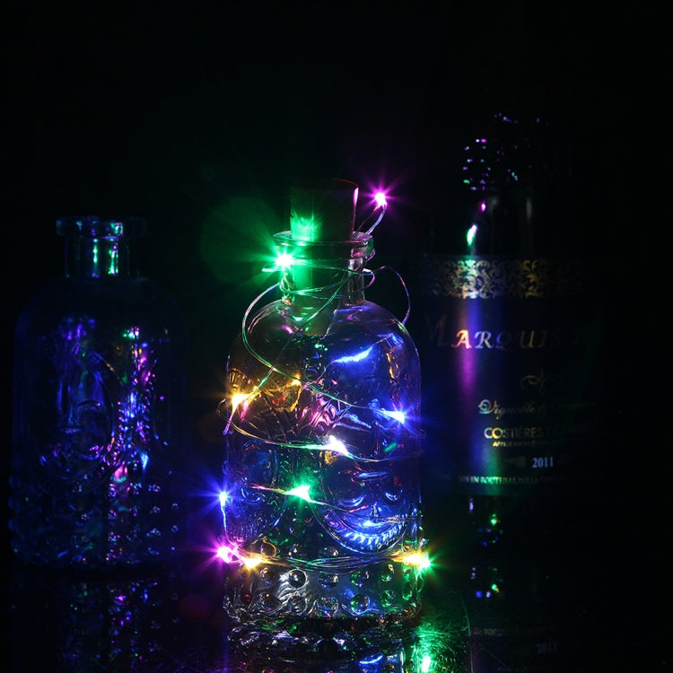1m 10 LEDs SMD 0603 Solar Powered Copper Wire String Light  Fairy Lamp Decorative Light, 1m Colorful Light