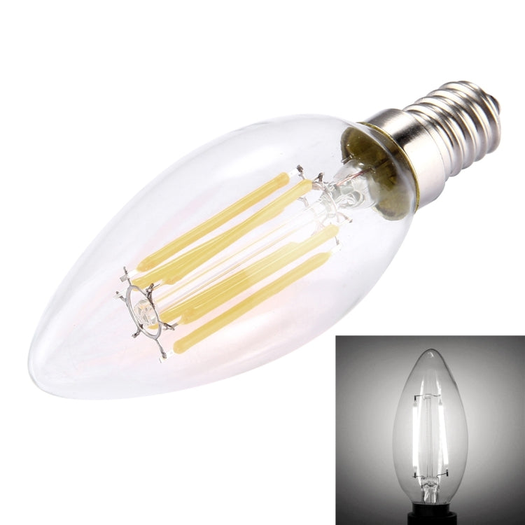 6 LEDs 450 LM Retro Energy Saving Light for Halls, AC 220V, Apiciform E14 6W 220V White Light