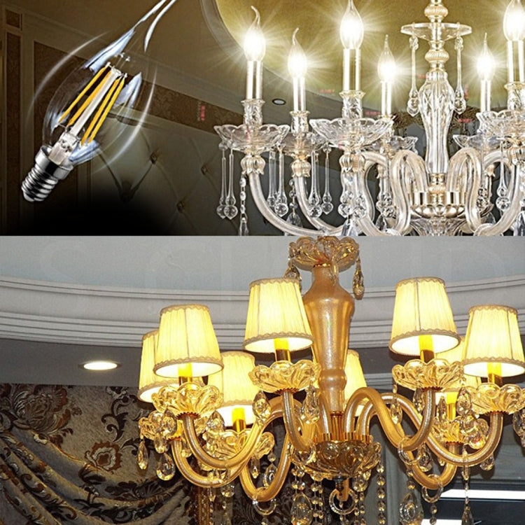 6 LEDs 450 LM Retro Energy Saving Light for Halls, AC 220V, Apiciform E14 6W 220V White Light