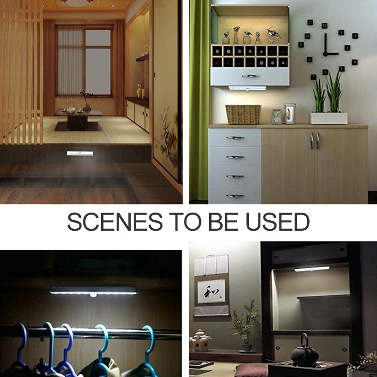 2.8W 60 LEDs Warm White Wide Screen Intelligent Human Body Sensor Light LED Corridor Cabinet Light, USB Charging Version, 2.8W 60 LEDs Warm White