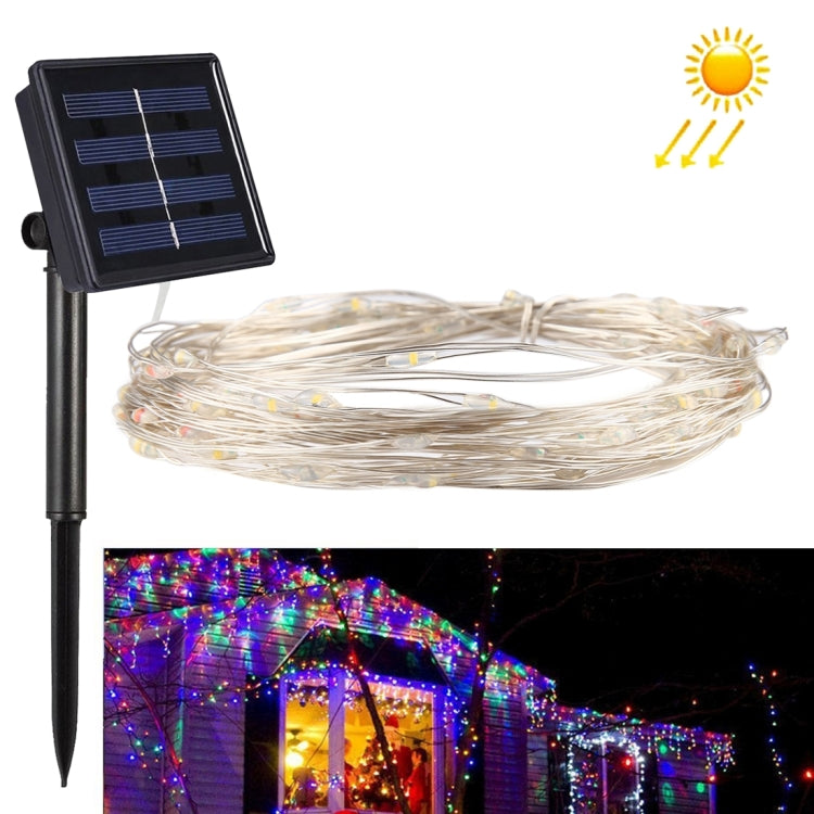 20m 200 LEDs SMD 0603 Solar Panel Silver Wire String Light Fairy Lamp Decorative Light, DC 5V, 20m 200 LEDs Colorful Light, 20m 200 LEDs White Light