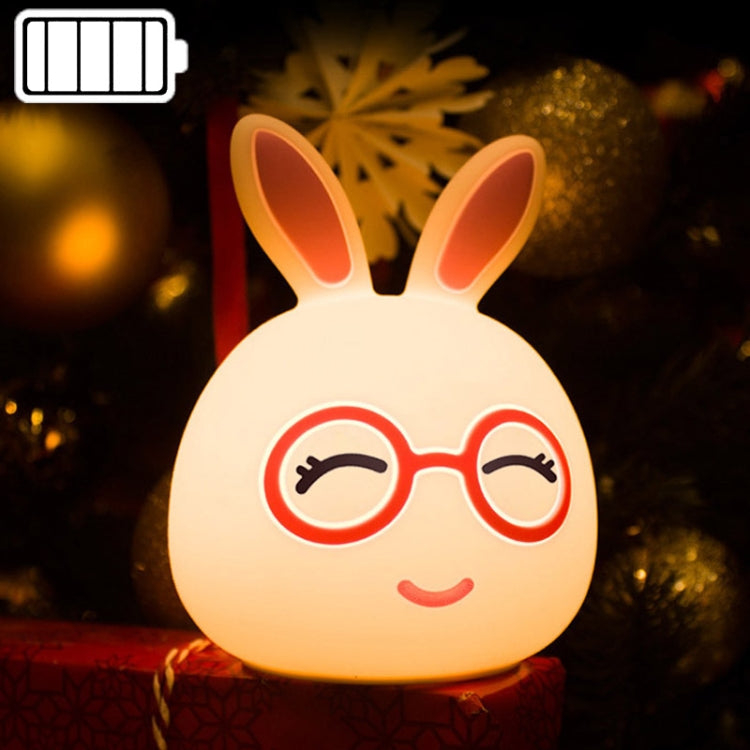 Creative Battery Powered LED Decoration Lamp Novelty Gift, Smile Pink Rabbit/Battery-Powered, Smile Blue Rabbit/Battery-Powered, Happy Pink Rabbit/Battery-Powered, Happy Blue Rabbit/Battery-Powered