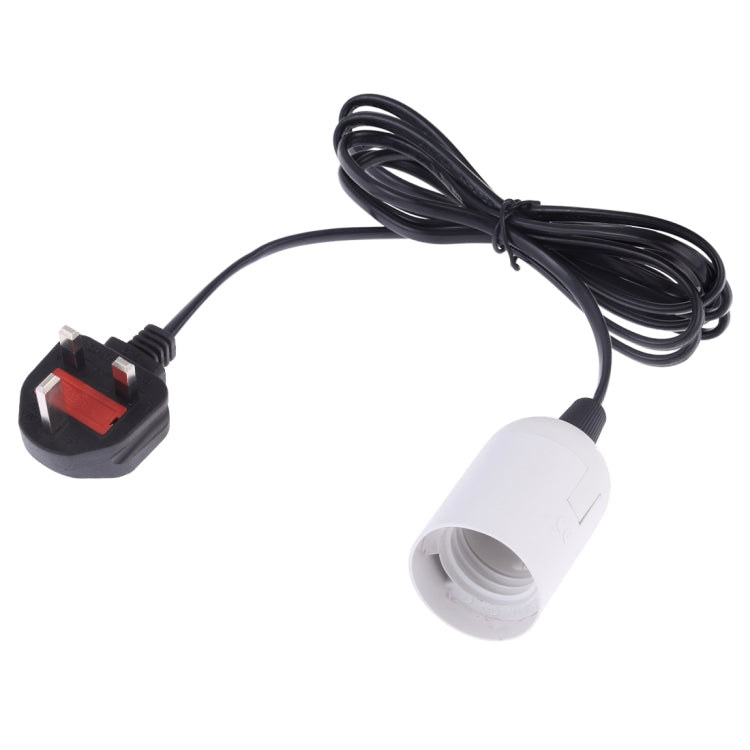 E27 Wire Cap Lamp Holder Chandelier Power Socket with 1.8m Extension Cable, Big UK Plug, Big UK Plug, 1.8m