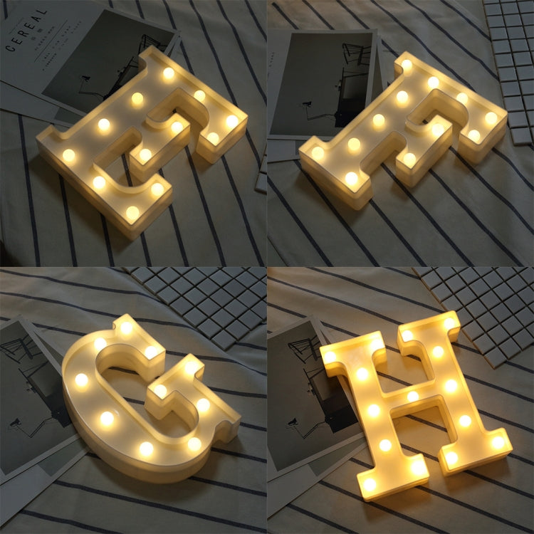 Dry Battery Powered Warm White Standing Hanging LED Holiday Light, A, N, B, O, C, P, D, Q, E, R, F, G, T, U, V, I, J, W, K, X, L, M, Z