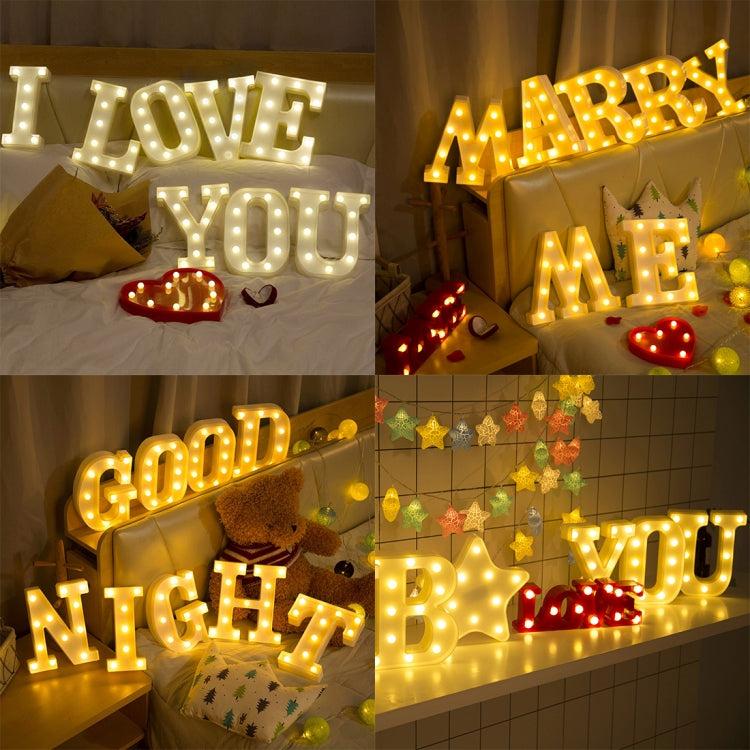 Dry Battery Powered Warm White Standing Hanging LED Holiday Light, A, N, B, O, C, P, D, Q, E, R, F, G, T, U, V, I, J, W, K, X, L, M, Z