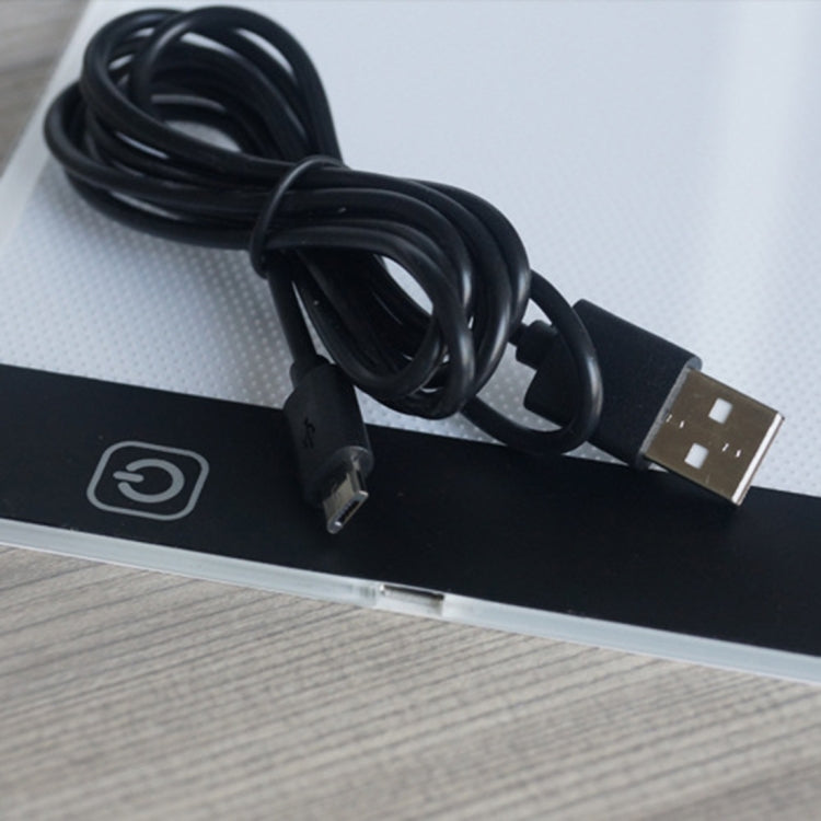 Ultra-thin A4 Size Portable USB LED Artcraft Tracing Light Box Copy Board Brightness Control for Artists Drawing Sketching Animation and X-ray Viewing, Brightness Control