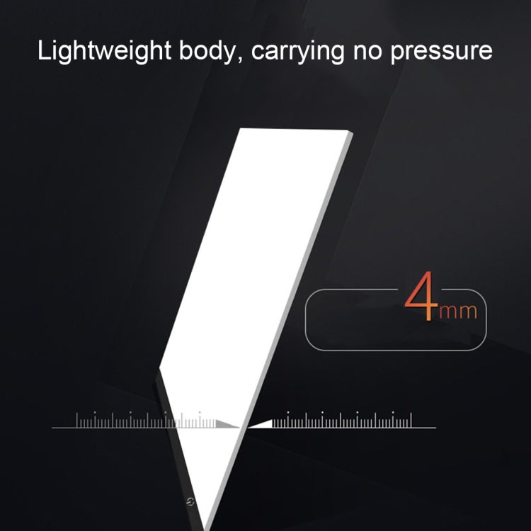 Ultra-thin A4 Size Portable USB LED Artcraft Tracing Light Box Copy Board Brightness Control for Artists Drawing Sketching Animation and X-ray Viewing, Brightness Control