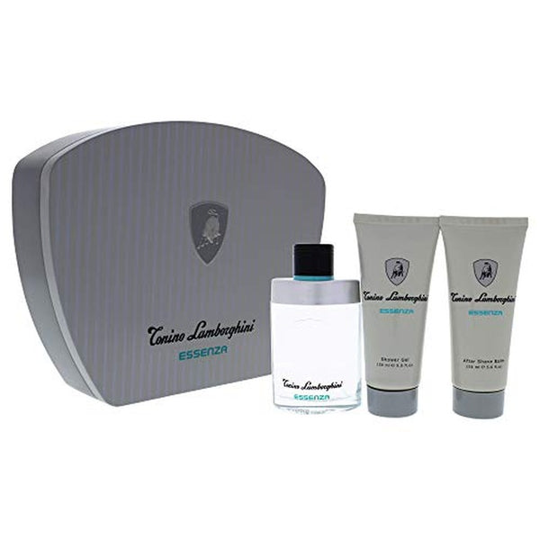 Lamborghini Essenza Gift Set 125ml EDT + 150ml Aftershave Balm + 150ml Shower Gel
