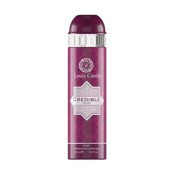 Louis Cardin Credible Oud Perfumed Deodorant Body Spray 200ml