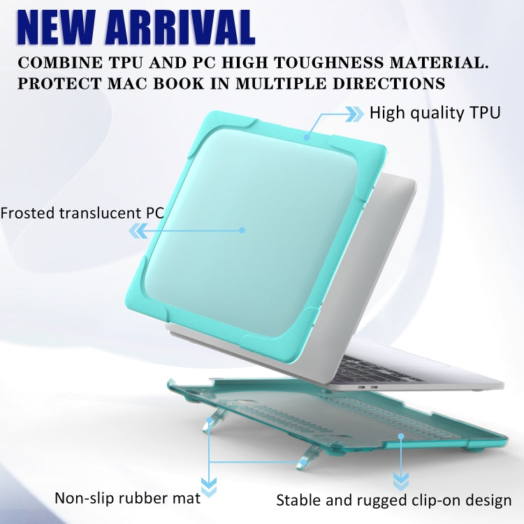 For MacBook Pro 13 inch 2022 & A2289 / A2251 / A2338 2020 PC + TPU Two Colors Laptop Protective Case