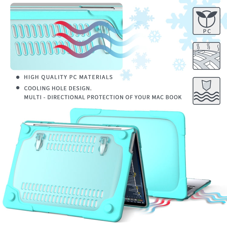 For MacBook Pro 13 inch 2022 & A2289 / A2251 / A2338 2020 PC + TPU Two Colors Laptop Protective Case