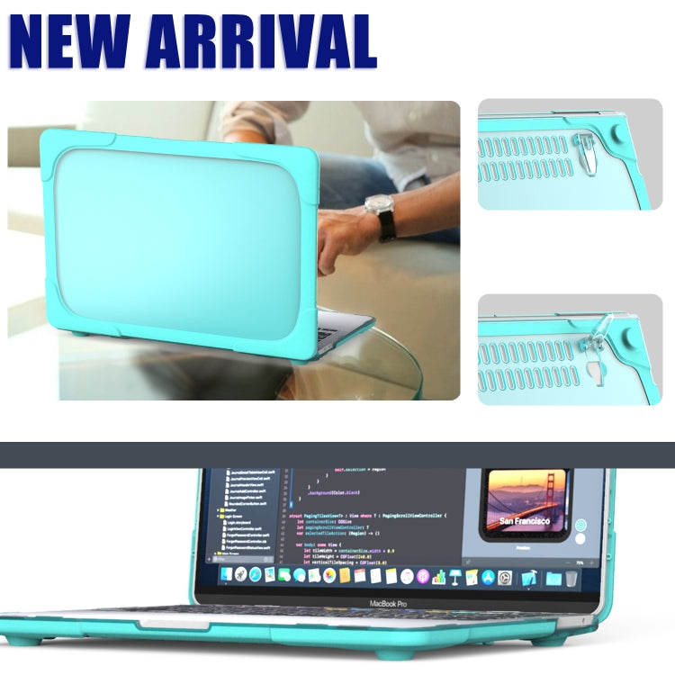For MacBook Pro 13 inch 2022 & A2289 / A2251 / A2338 2020 PC + TPU Two Colors Laptop Protective Case