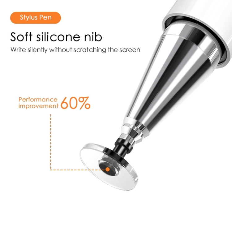 366 Universal Silicone Disc Nib Capacitive Stylus Pen with Magnetic Cap, 366