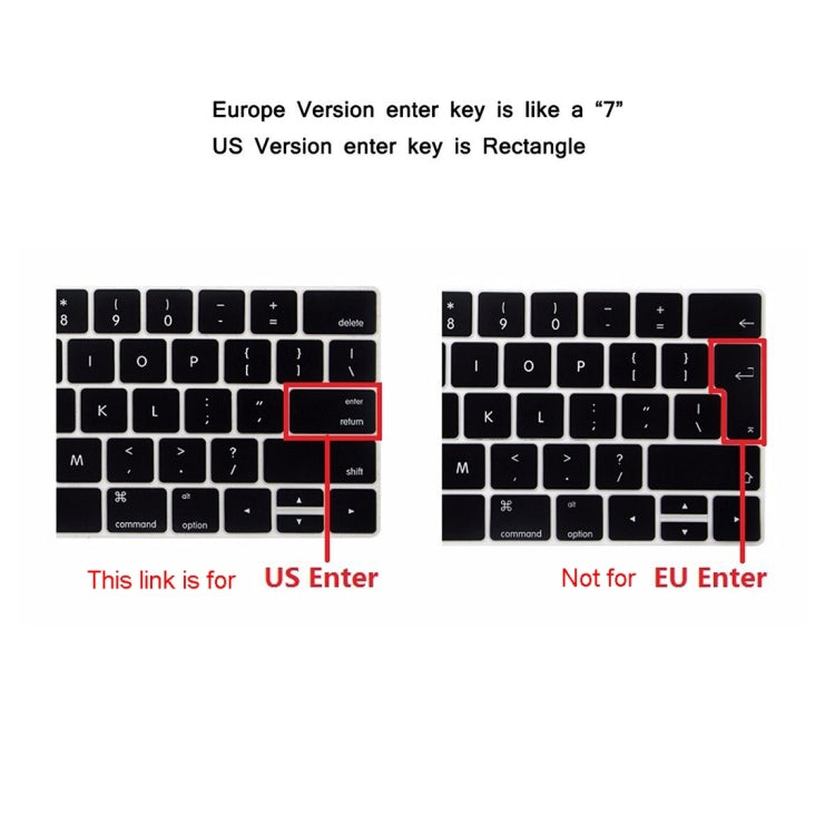 ENKAY Hat-Prince 2 in 1 Frosted Hard Shell Plastic Protective Case + US Version Ultra-thin TPU Keyboard Protector Cover for 2016 New MacBook Pro 15.4 inch with Touchbar (A1707), 15.4 inch with Touch Bar, 15.4 inch with Touch Bar US Version