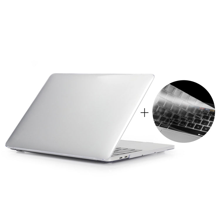 ENKAY Hat-Prince 2 in 1 Crystal Hard Shell Plastic Protective Case + US Version Ultra-thin TPU Keyboard Protector Cover for 2016 New MacBook Pro 15.4 inch with Touchbar (A1707), 15.4 inch with Touch Bar US Version