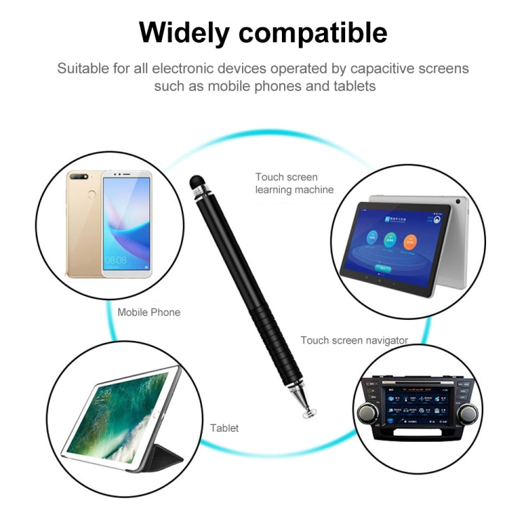 Suction Cup Dual Touch 2-in-1 Metal Capacitive Stylus Pen