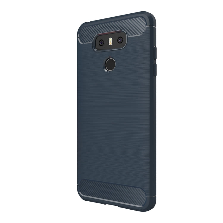 For LG G6 Brushed Carbon Fiber Texture Shockproof TPU Protective Cover Case, For G6, For LG G6