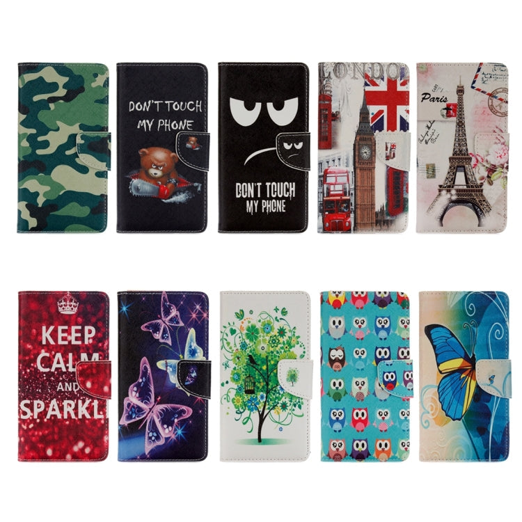 For Huawei  P8 Lite (2017) & Honor 8 Lite Green Tree in Bloom Pattern Horizontal Flip Leather Case with Holder & Card Slots & Wallet, For P8 Lite (2017) & Honor 8 Lite