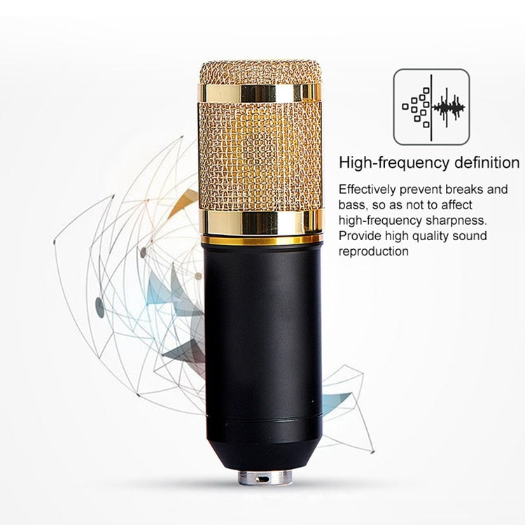 BM-800 Network K-Song Dedicated High-end Metal Shock Mount Microphone Set, BM800 Kit Black, BM800 Kit Pink, BM800 Kit Blue