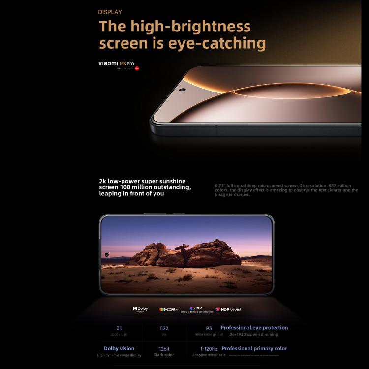 Xiaomi 15S Pro, 16GB+1TB, 3D Ultrasound Fingerprint, 6.73 inch Xiaomi HyperOS 2 Xring O1 3nm Deca-Core, NFC, Network: 5G, 16GB+1TB
