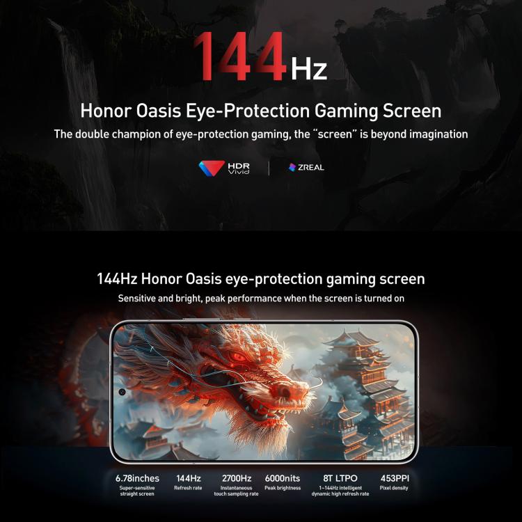 Honor GT Pro, 112GB+512GB, Ultrasonic Fingerprint, 6.78 inch MagicOS 9.0 / Android 15 Snapdragon 8 Elite Octa Core, Network: 5G, NFC, OTG, 12GB+512GB