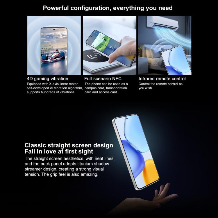 Honor X60 GT, 16GB+512GB, In-screen Fingerprint, 6.7 inch MagicOS 9.0 Android 15.0 Snapdragon 8+ Gen 1 Octa Core, Network: 5G, OTG, NFC, 16GB+512GB