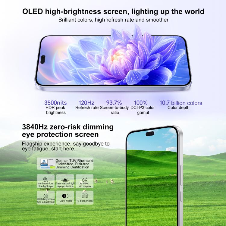 Honor X70i, 12GB+256GB, In-screen Fingerprint, 6.7 inch MagicOS 9.0 Android 15.0 Dimensity 7025 Ultra Octa Core, Network: 5G, OTG, NFC, 12GB+256GB