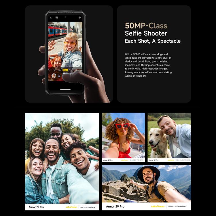 Ulefone Armor 29 Pro Thermal Version Rugged Phone, 16GB+512GB, Night Vision, 6.67 inch + 1.04 inch Android 15 MediaTek Dimensity 7400 Octa Core, Network: 5G, OTG, NFC, Armor 29 Pro Thermal Version