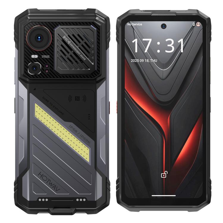 HOTWAV Hyper 8 Pro Rugged Phone, 12GB+512GB, 6.6 inch Android 15 MediaTek MT8791 Dimensity 7050 Octa Core, Network: 5G, OTG, NFC, Hyper 8 Pro