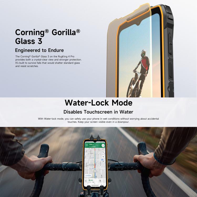 Ulefone RugKing 4 Pro, 8GB+256GB, IP68/IP69K Rugged Phone, 6.56 inch Android 15 Unisoc T7250 Octa Core, Network: 4G, NFC, OTG, RugKing 4 Pro, 8GB+256GB