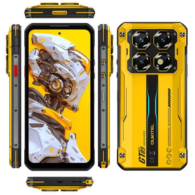 Oukitel WP60 Rugged Phone, 12GB+512GB, Night Vision, 108MP Camera, Side Fingerprint, 7.2 inch Android 15 MediaTek Dimensity 7025 Octa Core, NFC, OTG, Network: 5G, 12GB+512GB