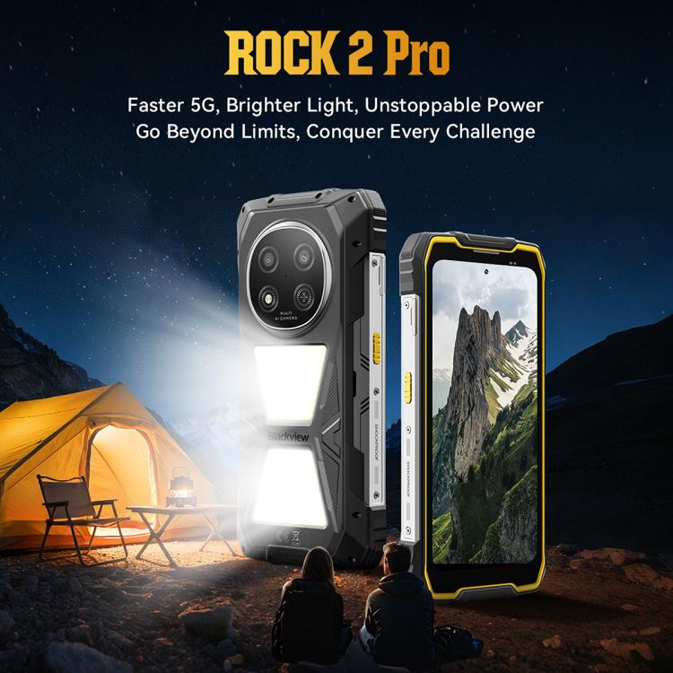 Blackview ROCK 2 Pro Rugged Phone, 8GB+256GB, 6.67 inch Android 16 Unisoc UMS9620 T8100 Octa Core, Network: 5G, OTG, NFC