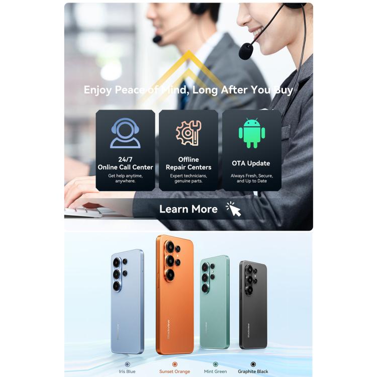 Blackview WAVE 10, 8GB+256GB, 6.88 inch Android 16 Unisoc UMS9230E Octa Core, Network: 4G, OTG, WAVE 10, 8GB+128GB