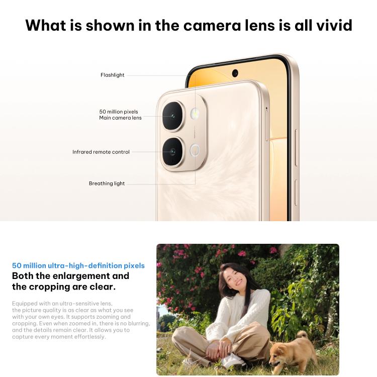 vivo Y500i, 8GB+128GB, Side Fingerprint, 6.75 inch Android 16 OriginOS 6 Snapdragon 4 Gen Octa Core, OTG, NFC, Network: 5G, 8GB+128GB