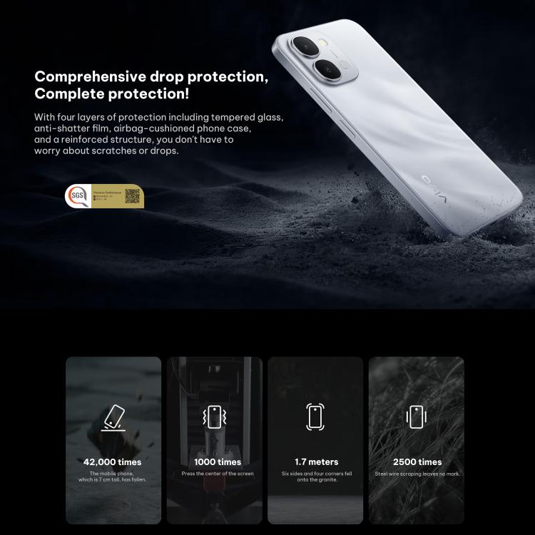 vivo Y500i, 12GB+256GB, Side Fingerprint, 6.75 inch Android 16 OriginOS 6 Snapdragon 4 Gen Octa Core, OTG, NFC, Network: 5G, 12GB+256GB