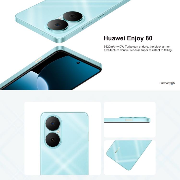 HUAWEI Enjoy 80, 8GB+128GB, Side Fingerprint, 6.67 inch HarmonyOS 4.0, OTG, Not Support Google Play, 8GB+128GB