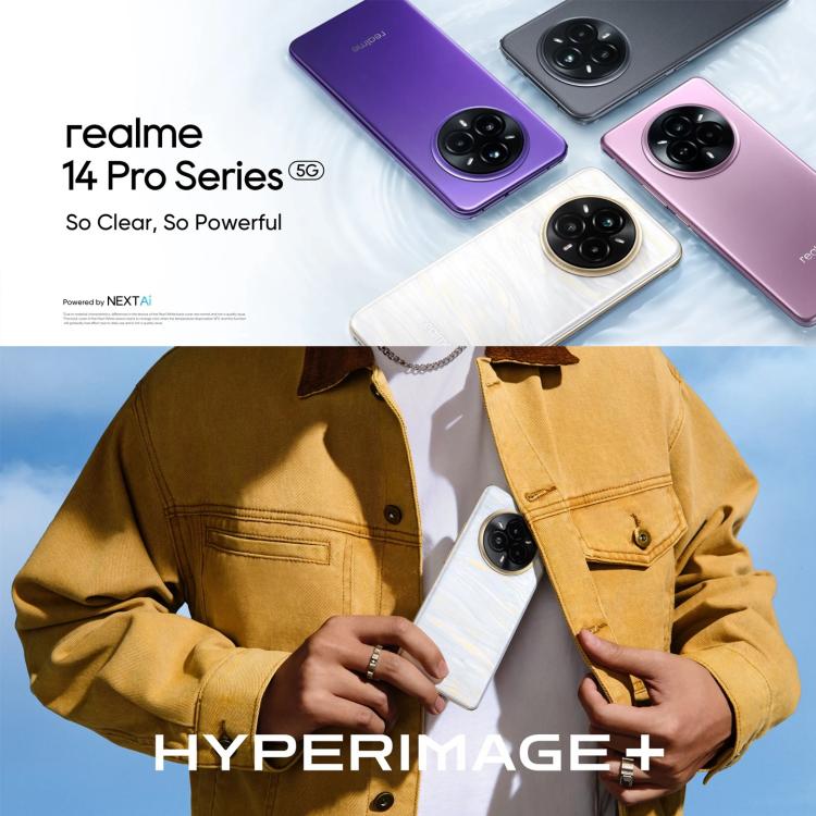 Realme 14 Pro, 16GB+256GB, Screen Fingerprint Identification, 6.77 inch Realme UI 6.0 Dimensity 7300 Octa Core, NFC, Network: 5G, Realme 14 Pro, 16GB+256GB, 16GB+256GB