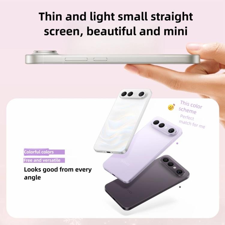 vivo S50 Pro mini, 12GB+512GB, 3D Fingerprint, 6.31 inch Android 16 OriginOS 6 Snapdragon 8 Gen 5 Octa Core, OTG, NFC, Network: 5G, Support Google Play, 12GB+512GB
