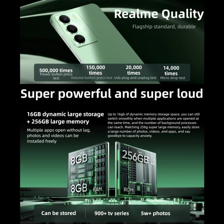 Realme V70, 8GB+256GB, 6.67 inch Realme UI 6.0 Android 15 Dimensity 6300 5G Octa Core, Network: 5G, 8GB+256GB
