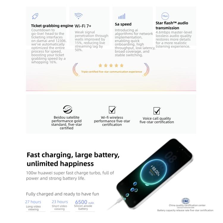 Huawei nova 15 Pro, Kunlun Glass, 12GB+512GB, Side Fingerprint Identification, 6.84 inch HarmonyOS 6.0 Kirin 9010S Octa Cora, NFC, OTG, Not Support Google Play, Kunlun Glass, 12GB+512GB