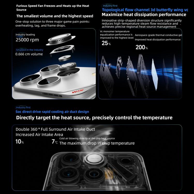 Honor WIN, 12GB+256GB, 3D Ultrasonic Fingerprint, 10000mAh Battery, 6.83 inch MagicOS 10.0 / Android 16 Snapdragon 8 Elite Gen 5 Octa Core, Network: 5G, NFC, OTG, 12GB+256GB