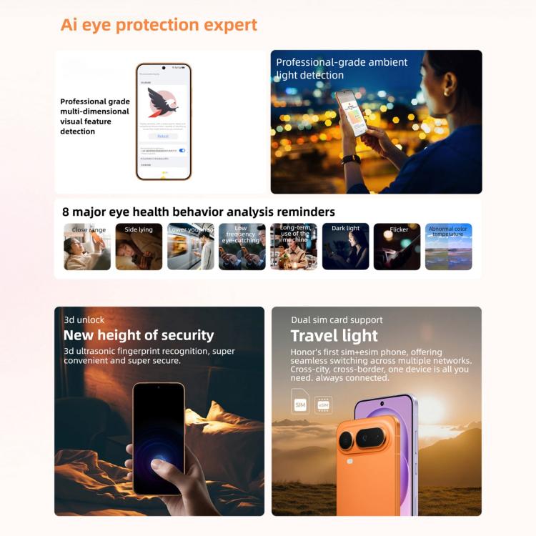 Honor Magic8 Pro Air, 12GB+512GB, Screen Fingerprint, 6.31 inch MagicOS 10.0 / Android 16 Dimensity 9500 Octa Core, Network: 5G, NFC, OTG, 12GB+512GB
