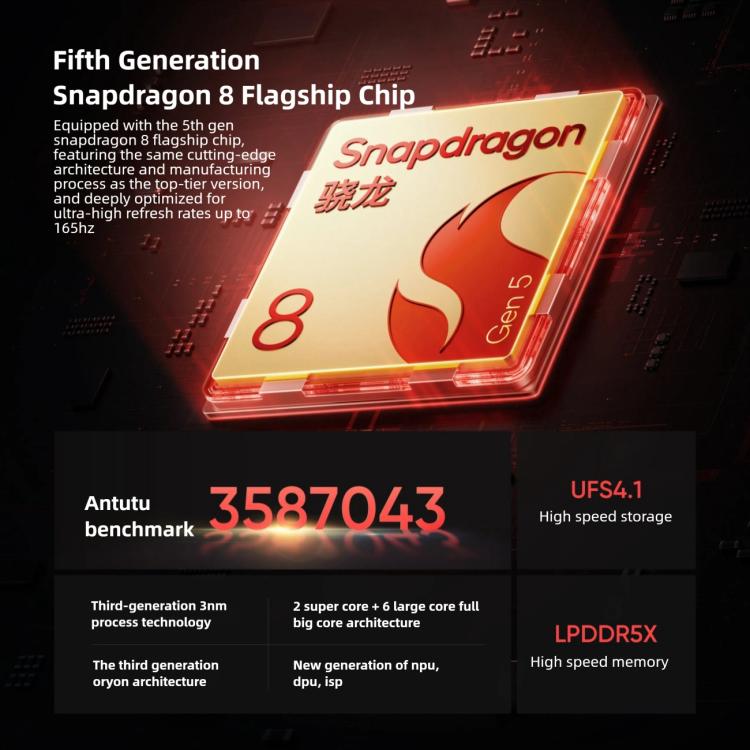 Realme Neo8, 16GB+1TB, Ultrasonic Screen Fingerprint, 6.78 inch Realme UI 7.0 Snapdragon 8 Gen 5 Octa Core, OTG, NFC, Network: 5G, 16GB+1TB